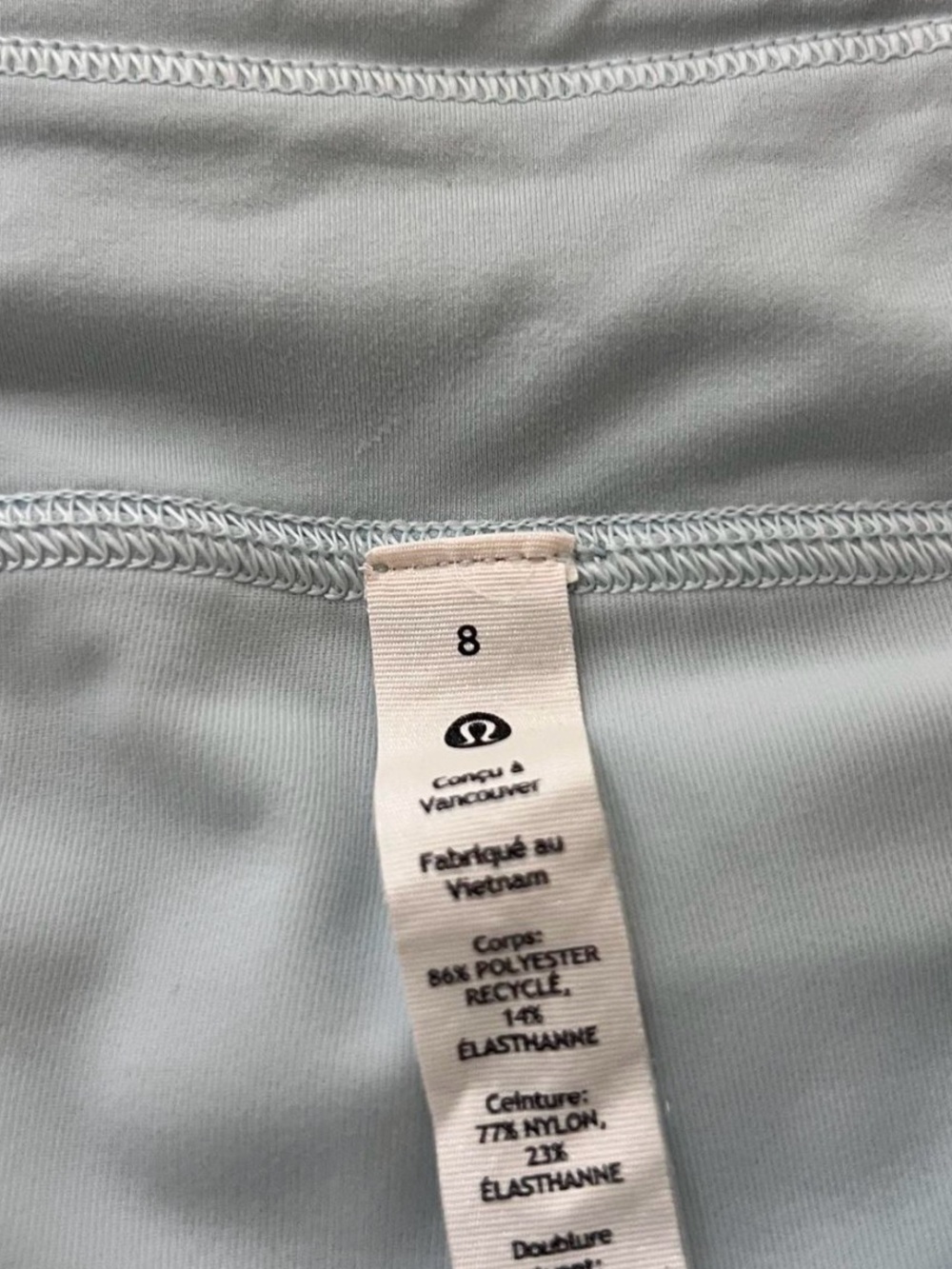 lululemon athletica Blue tennis Skirt with Rear Zip Pocket - Picture 3 of 5